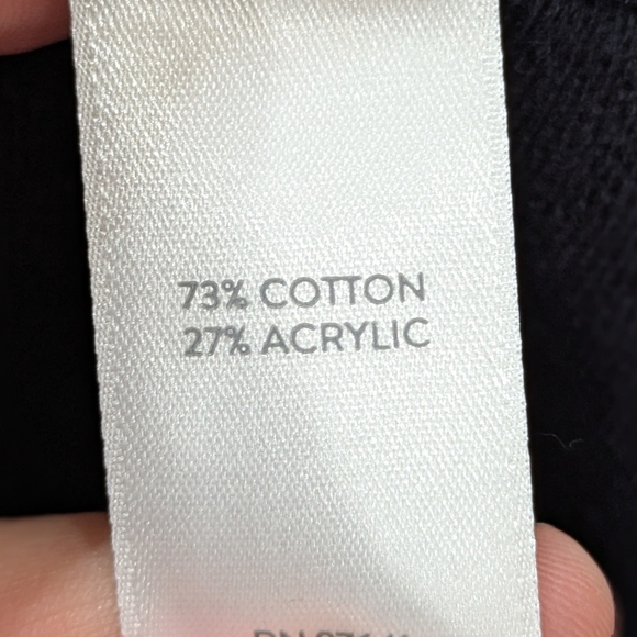 NWT J Jill Navy Blue Single Button Knit Collared Cardigan Sweater SP - Picture 9 of 10